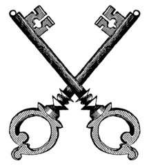 crossed keys brand logo